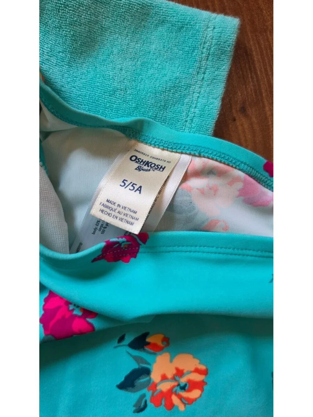 GUC Girls Swimsuit bundle! OshKosh Bgosh 2pc swimsuit w/ OP swim cover, 5T, #103